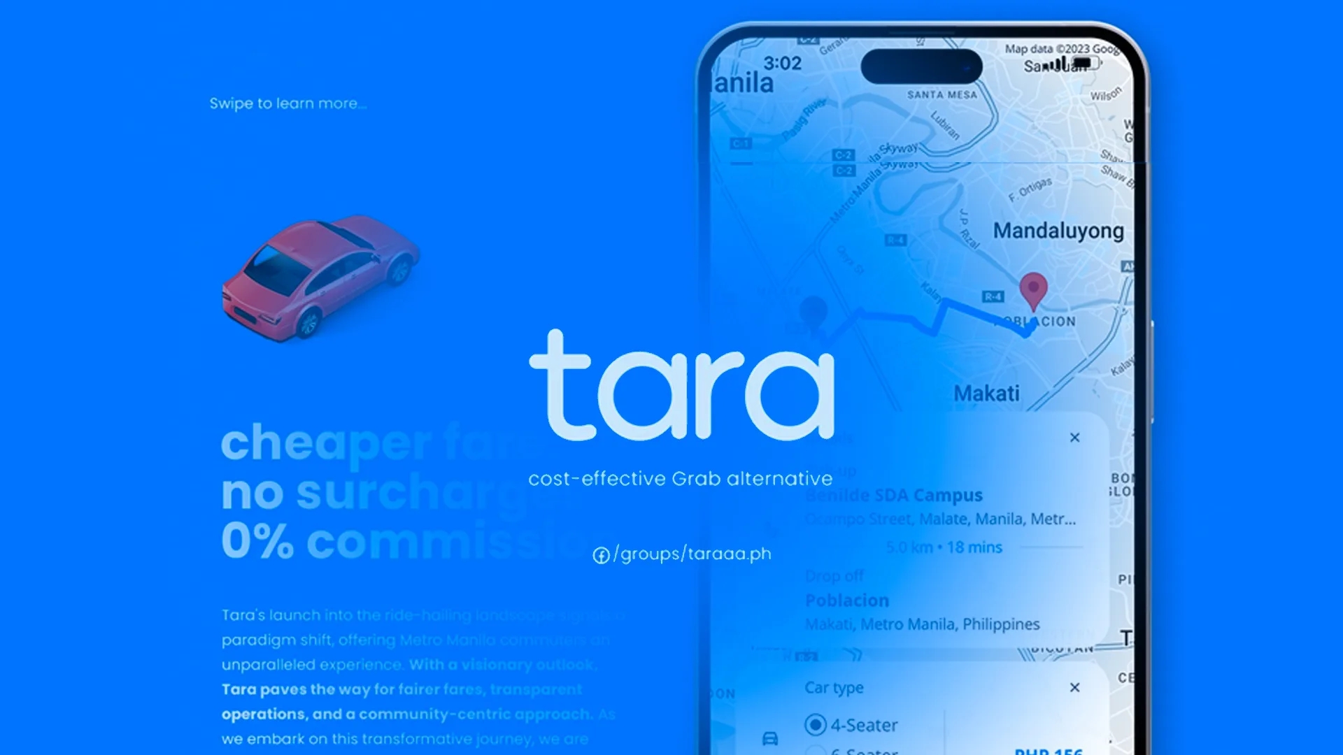 Tara, a ride-hailing service, has been launched as a less expensive alternative to Grab.