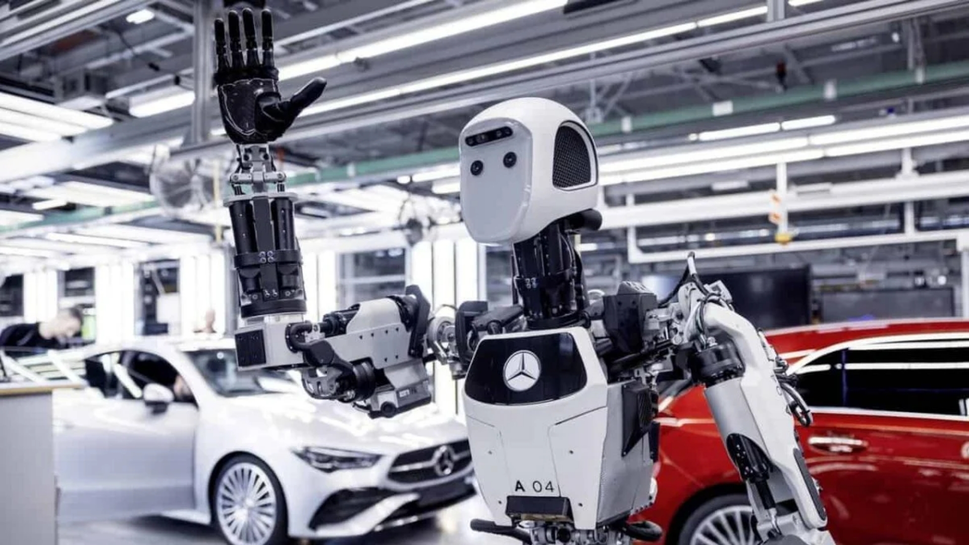 Humanoid robots are being used by Mercedes-Benz to replace low-skill manual labor in industries.