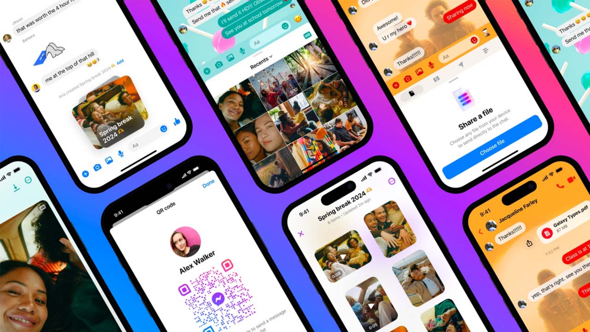 Meta has announced major updates to Facebook Messenger, including HD photos, shared albums, QR code additions, and 100MB file sharing