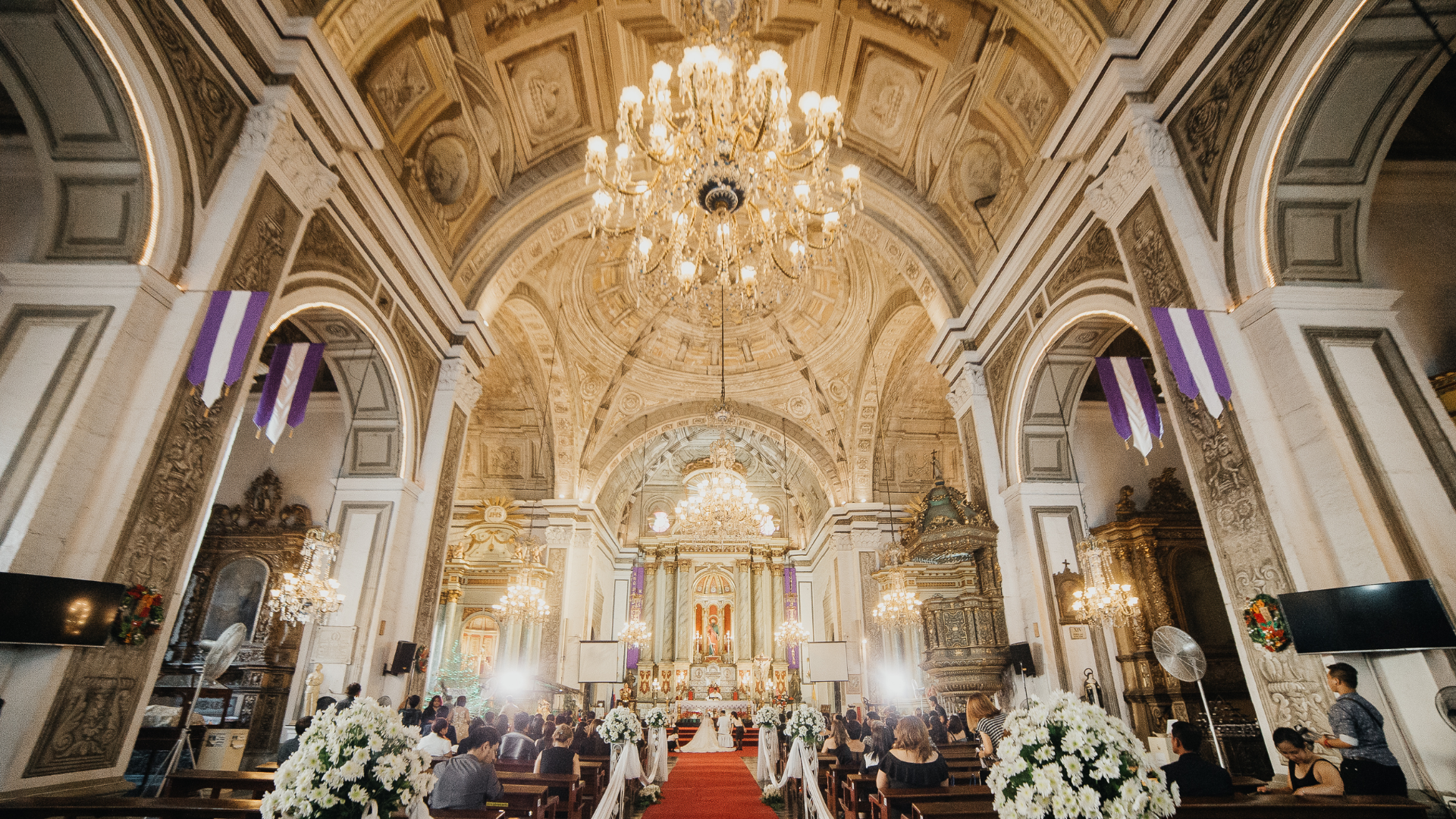 Survey finds that couples prefer sacrament to 'extravagant' church weddings.