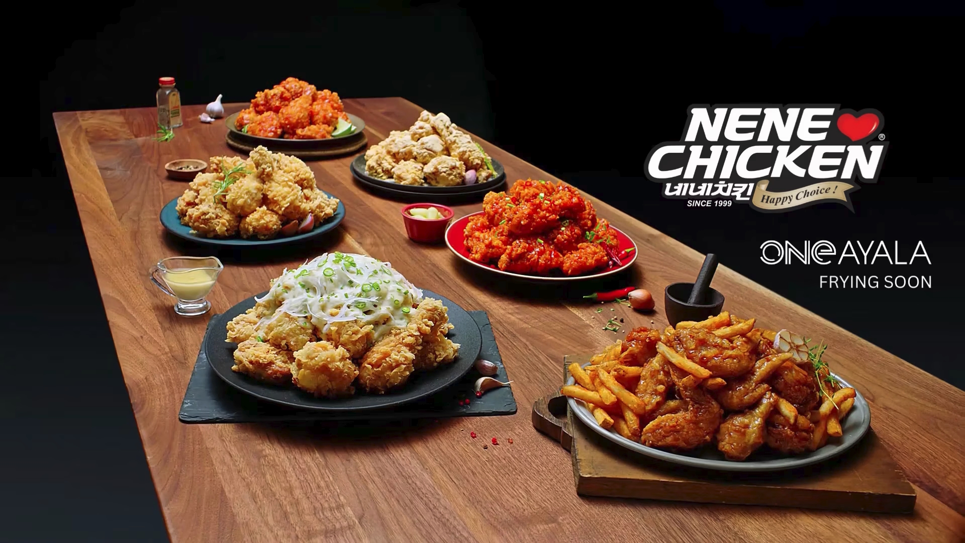 The first NeNe Chicken location will open at One Ayala Mall.