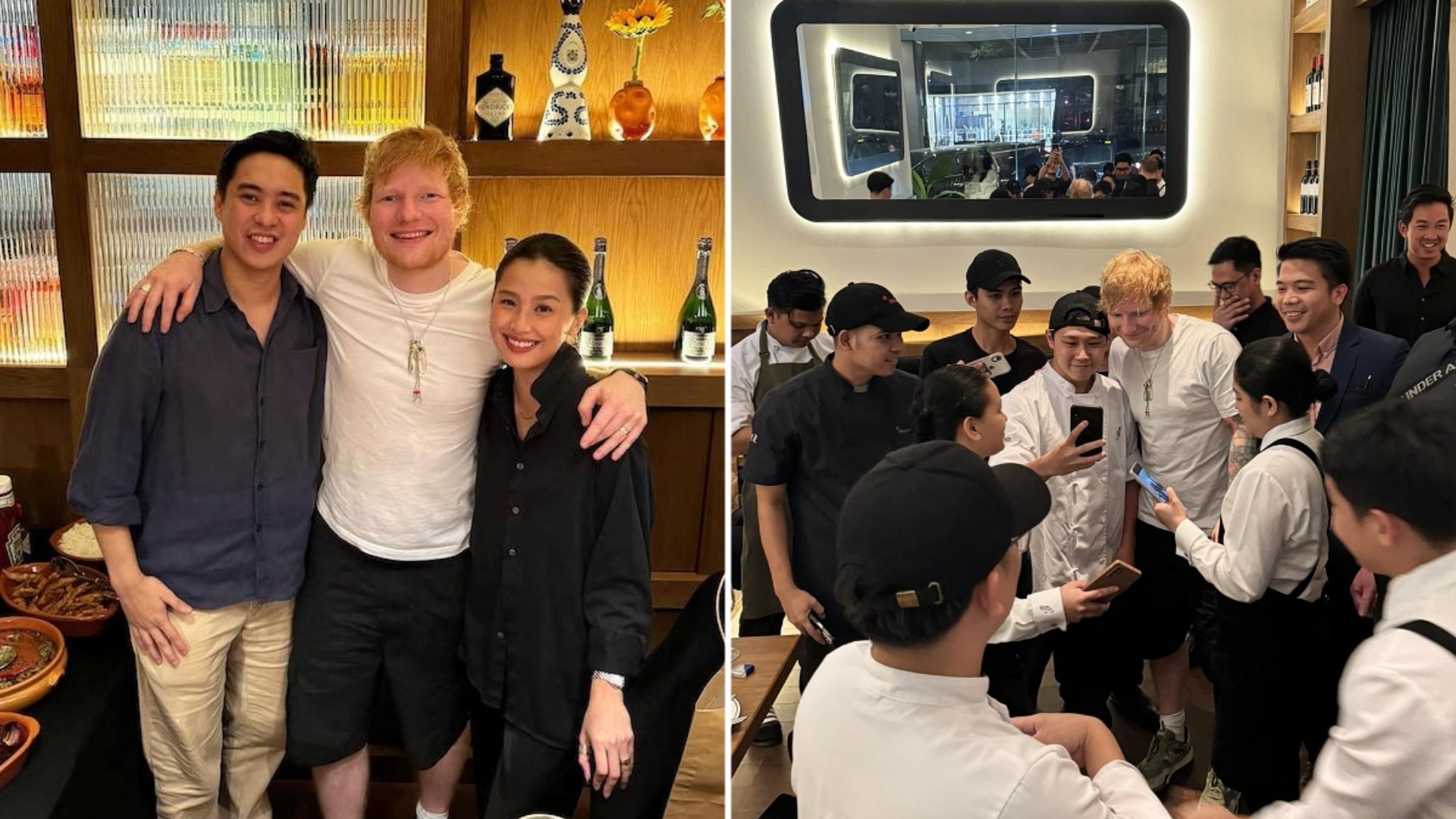 Ed Sheeran at BGC's Steak & Frice ate a lot of Lechon