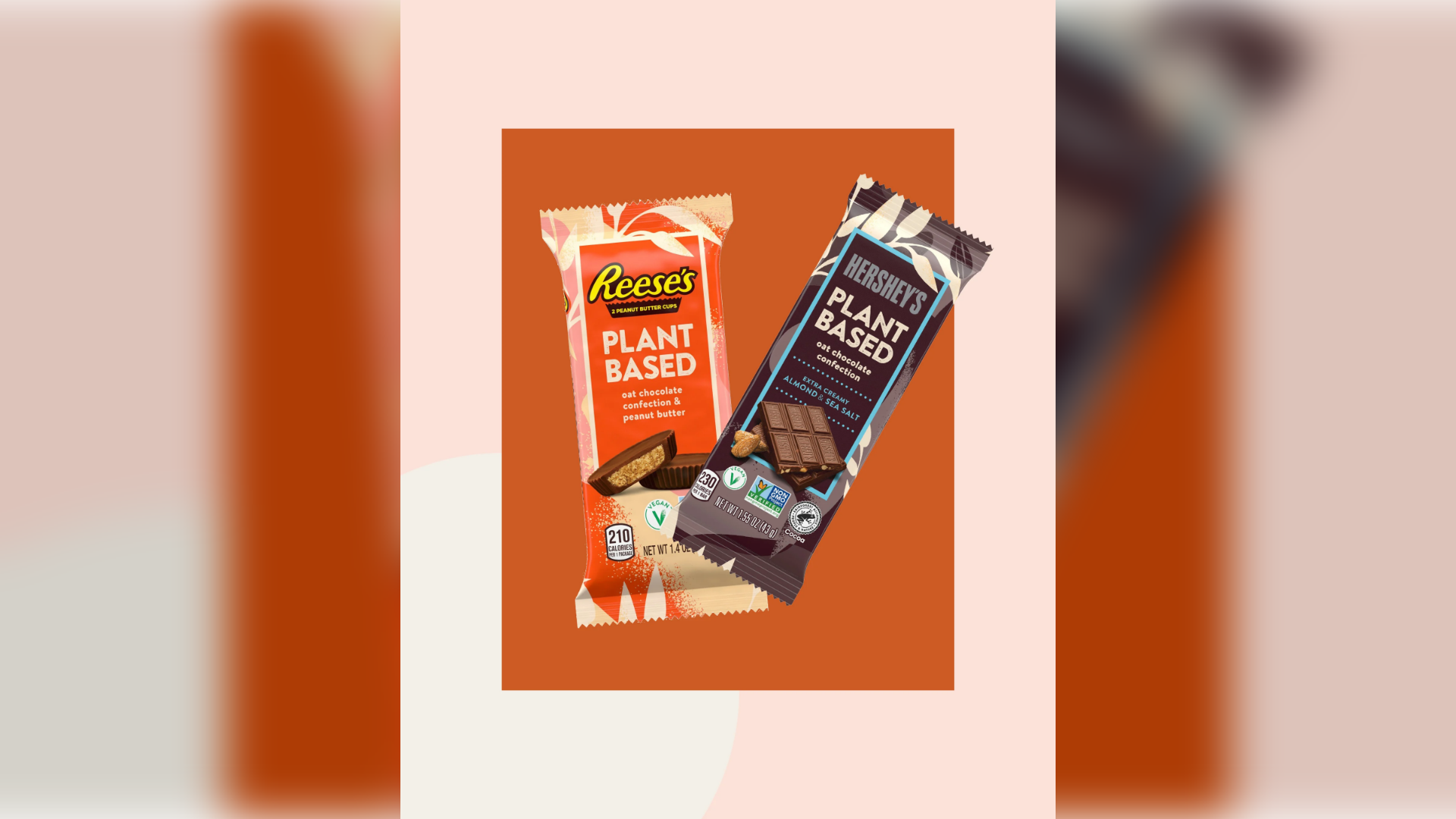 Chocolate bars and Reese's Peanut Butter Cups are now vegan-friendly.