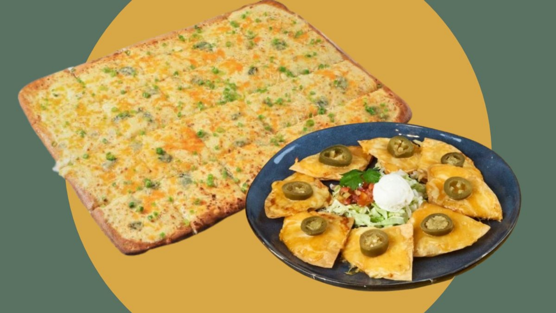 Buffalo Wild Wings offers a four-cheese pizza.