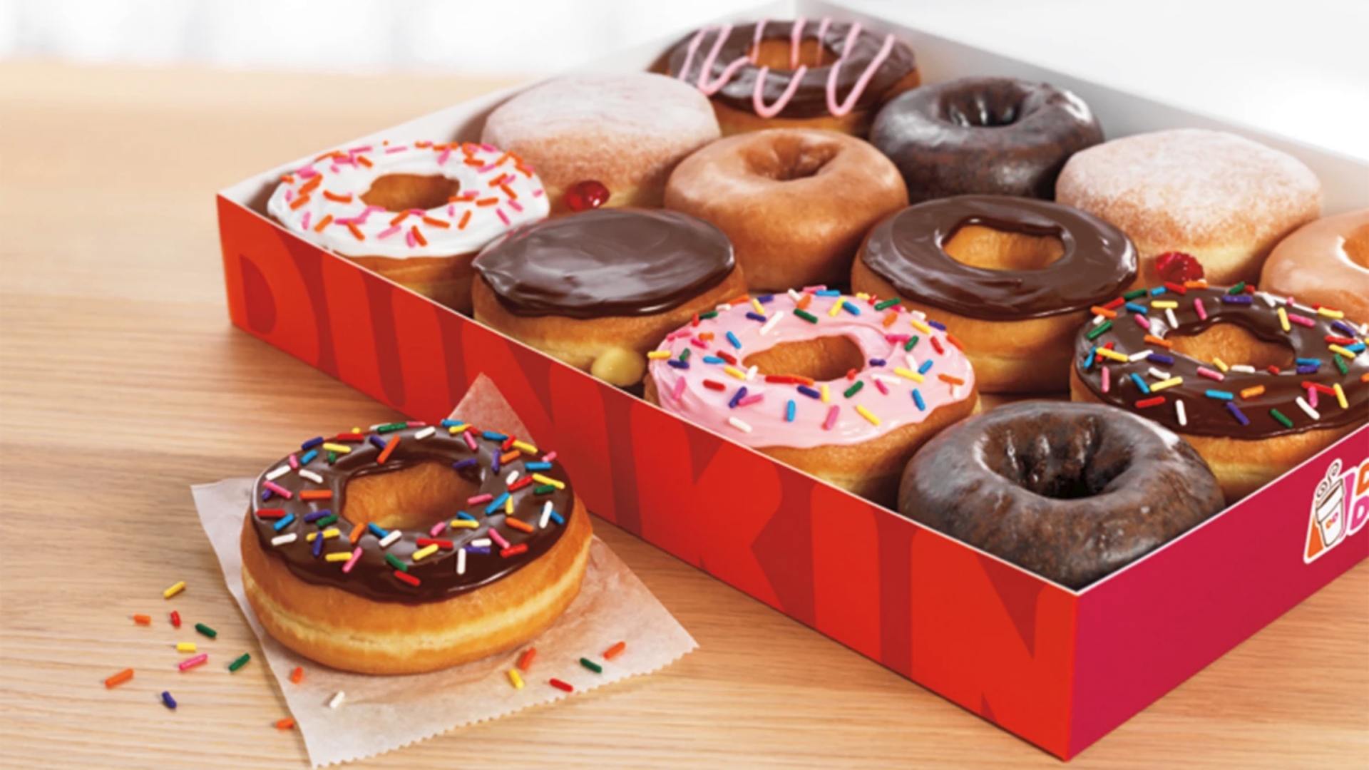 Dunkin' Donuts is currently offering a dozen for less than P250, and it is only for today.