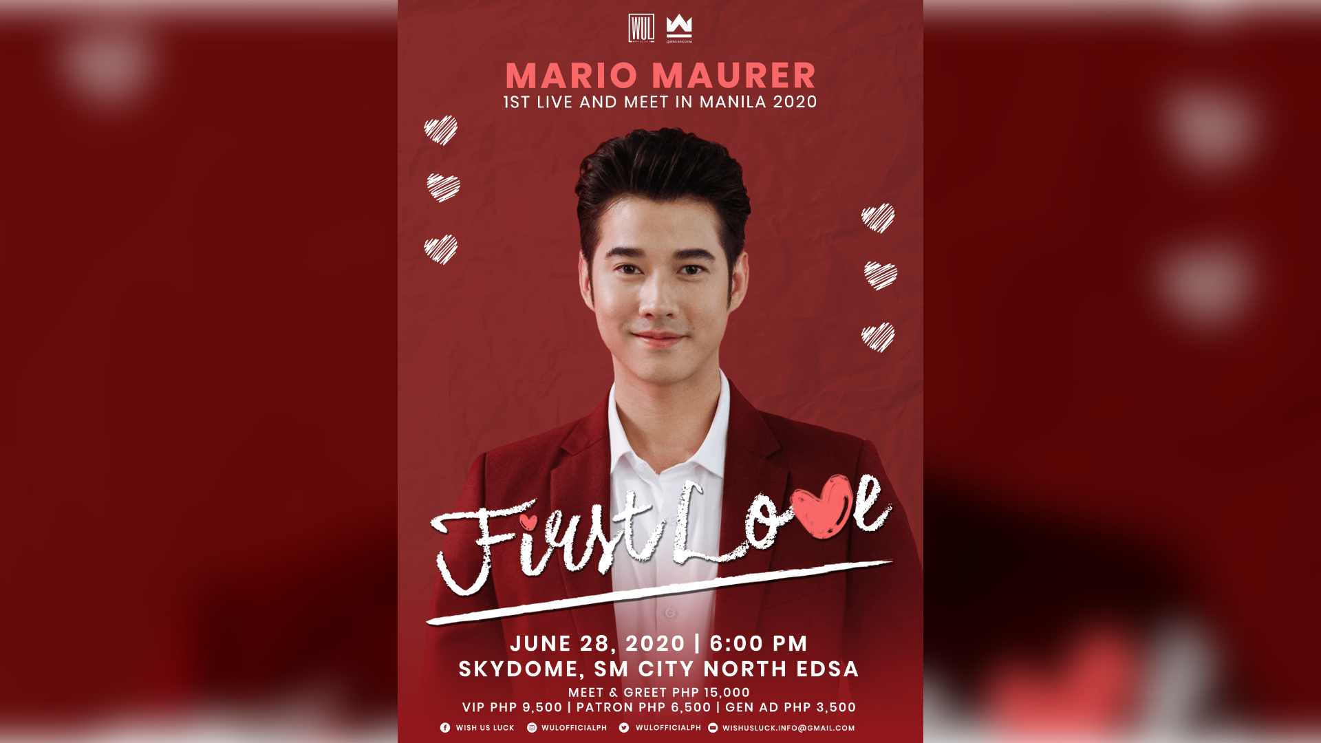 In June, Mario Maurer will return to the Philippines.