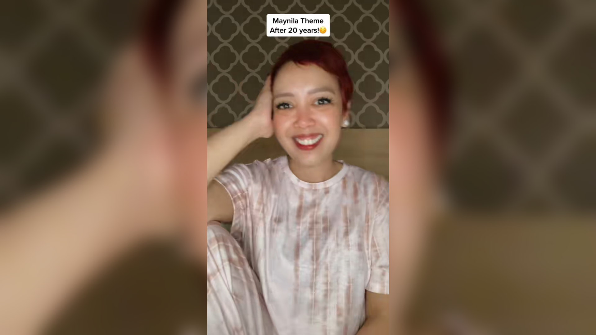 Kakai Bautista admits to singing the "Maynila" theme tune in a TikTok post